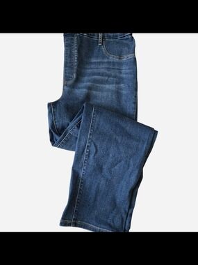 Time and Tru Dark Blue Stretch Jeggings - Classic Denim Look